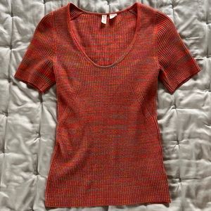 Anthropologie space-dye knit top